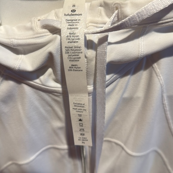 Lululemon Hooded Define Jacket *Nulu White Size 8 - Picture 2 of 11